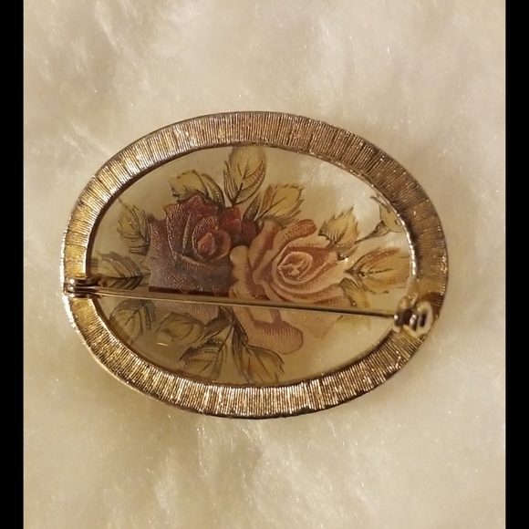 Etched Roses Brooch - Picture 14 of 16